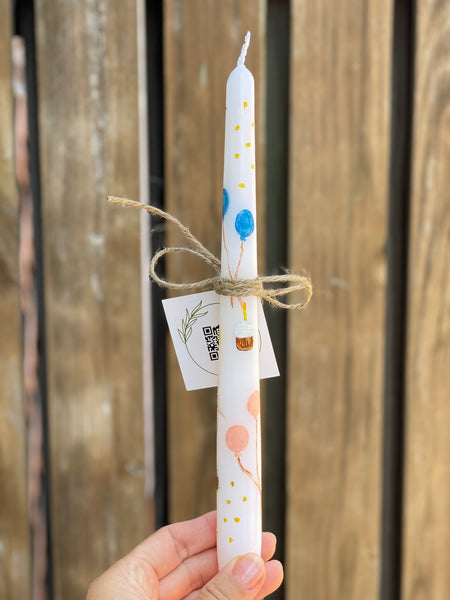 Wish Stick Hand Painted Candles