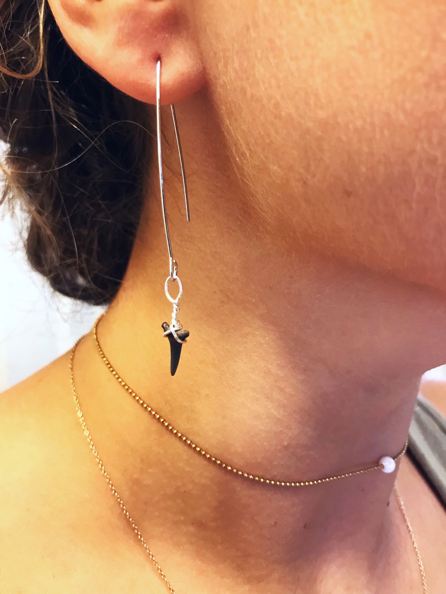 Silver Drop Earrings