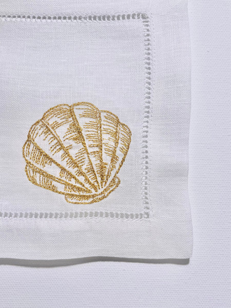 Scallop - Embroidered Napkins