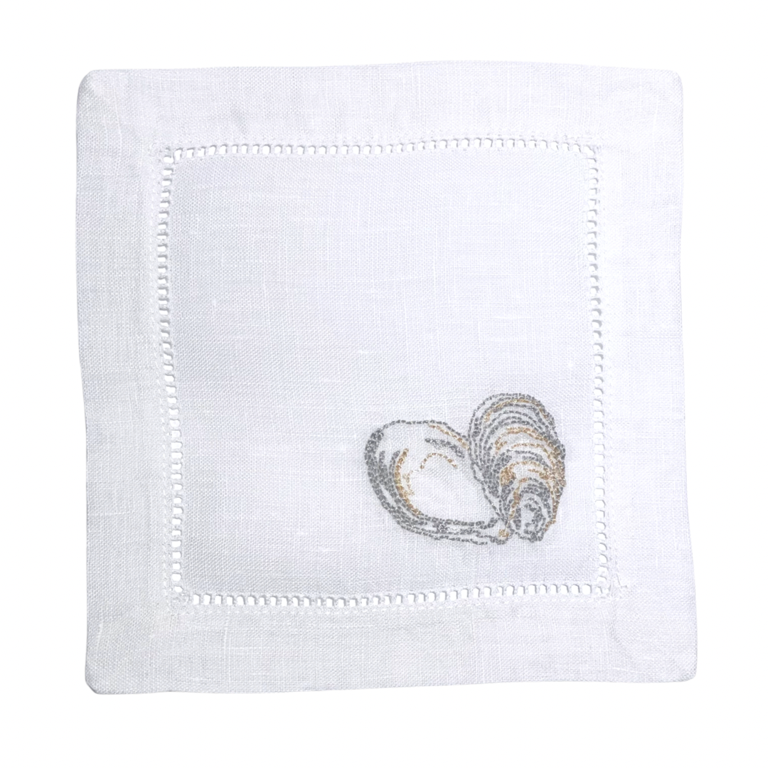 Oyster - Embroidered Napkins