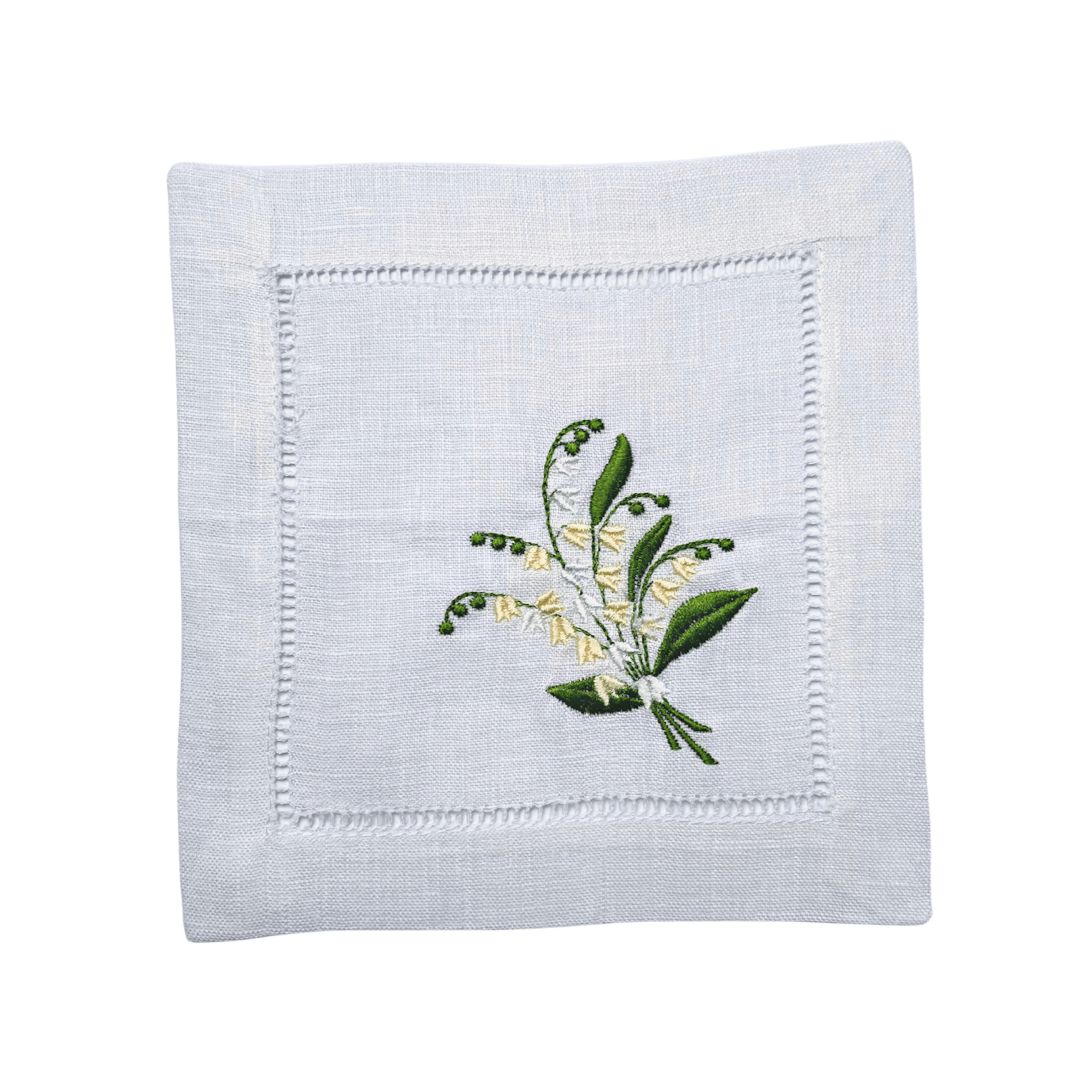 Lilly of the Valley - Embroidered Napkins